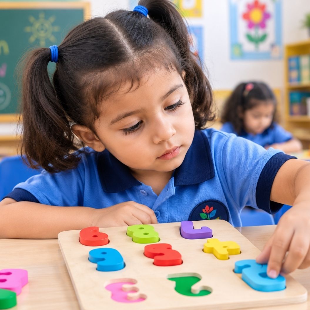 Happy preschoolers playing together at Little Orchid