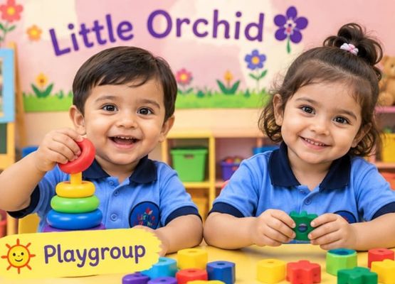Playgroup children at Little Orchid Play School