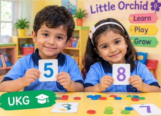 UKG children at Little Orchid Play School